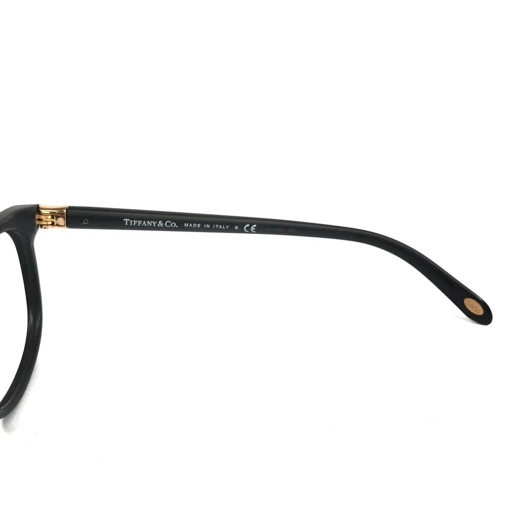 Tiffany & Co. Eyeglasses Frames TF2135 8001 Matte Black Gold Logos 52-16-140